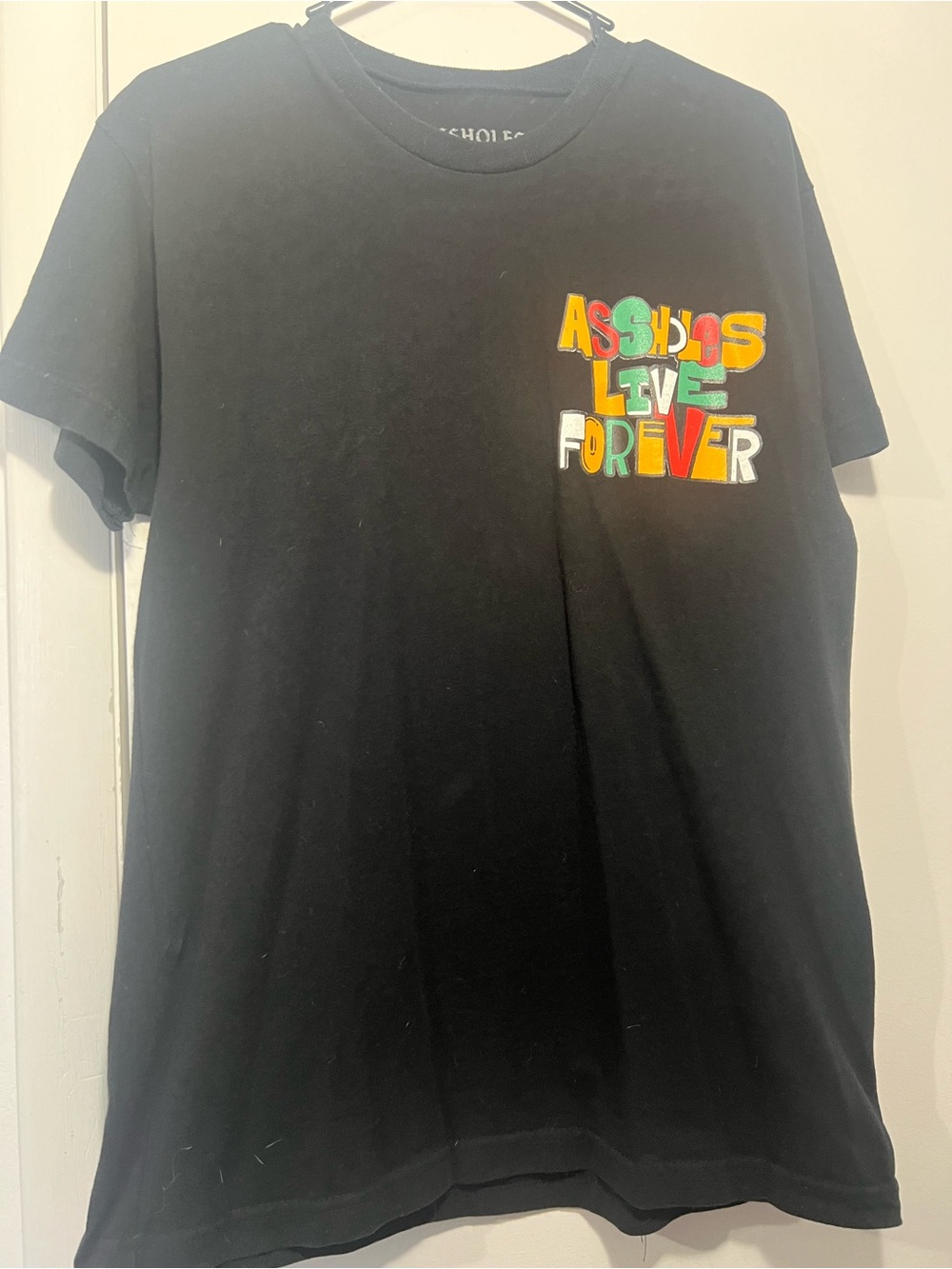 Assholes Live Forever black graphic tee